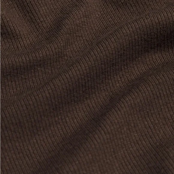 Lululemon Hold Tight Chocolate Brown Long Sleeve Modal Blend Crop Top - Picture 5 of 11